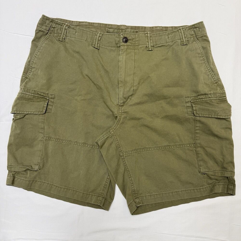 Polo Ralph Lauren Cargo Shorts Mens 40 Olive OD Green Cotton Chino 10" Inseam